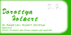 dorottya holpert business card